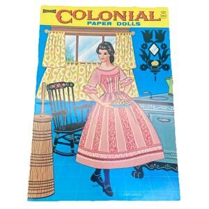 RARE VINTAGE COLONIAL LITTLE WOMEN PAPER DOLLS BOOK NEW UNCUT SAALFIELD {Y}